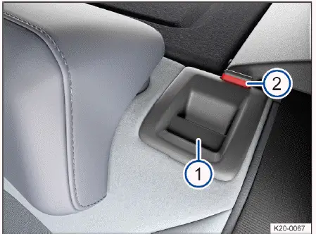 Volkswagen ID.4 tecla desbloqueo respaldo asiento trasero