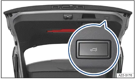 Volkswagen ID.4 botón cierre eléctrico portón trasero