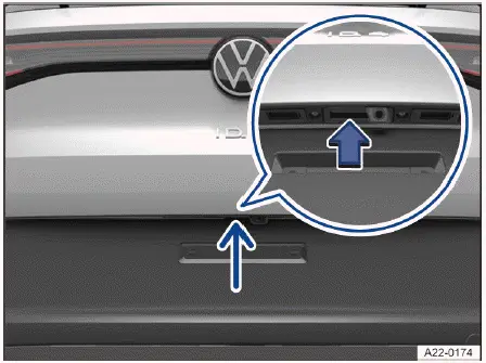 Volkswagen ID.4 botón apertura portón trasero exterior