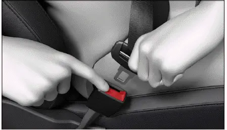Volkswagen ID.4 liberar cinturón botón rojo cierre