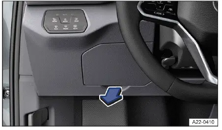 Volkswagen ID.4 tapa fusibles lado conductor