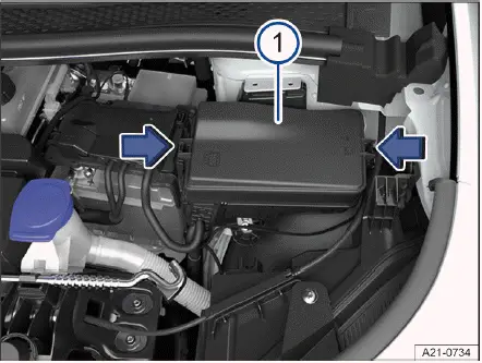 Volkswagen ID.4 ubicación caja de fusibles vano delantero