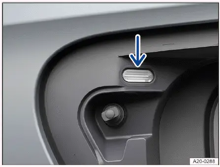 Volkswagen ID.4 indicador LED del proceso de carga en la toma de carga
