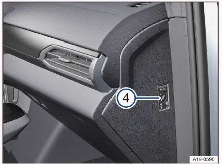 Volkswagen ID.4 interruptor airbag acompañante