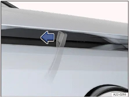Palanca de seguridad del capó delantero Volkswagen ID.4 bajo el capó
