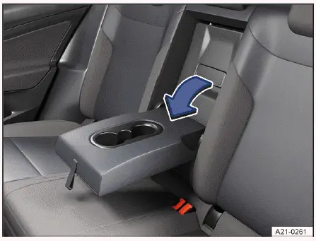 Trampilla para objetos largos en respaldo trasero Volkswagen ID.4
