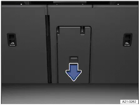 Acceso a trampilla para cargas largas desde maletero Volkswagen ID.4